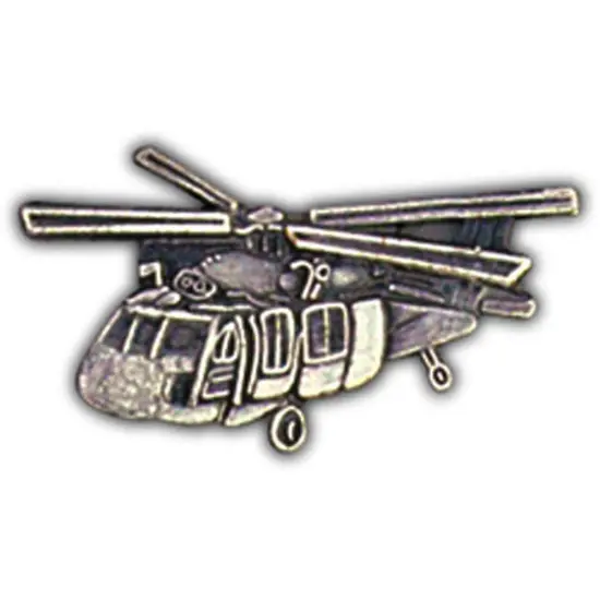 UH-60 Blackhawk Helicopter Pin Pewter 1 1/4" {1}