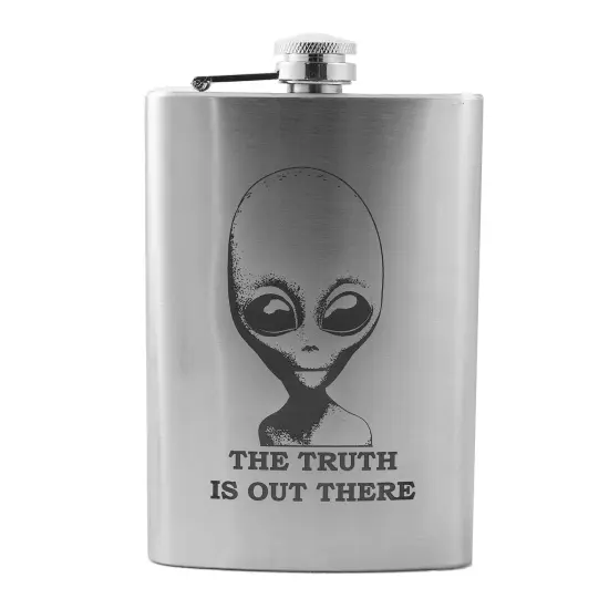 8oz The Truth is Out There Stainless Steel Flask {1}