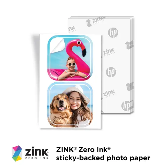 HP Sprocket Pre-Cut Zink Photo Paper 2x3, 30 Sheets, Compatible with HP Sprocket Photo Printers {2}