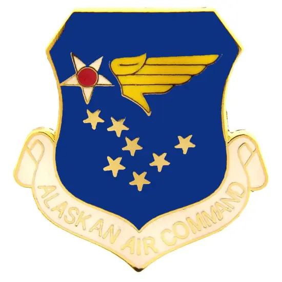 Pins: USAF - Air Force, ALASKAN CMD. (1") {1}