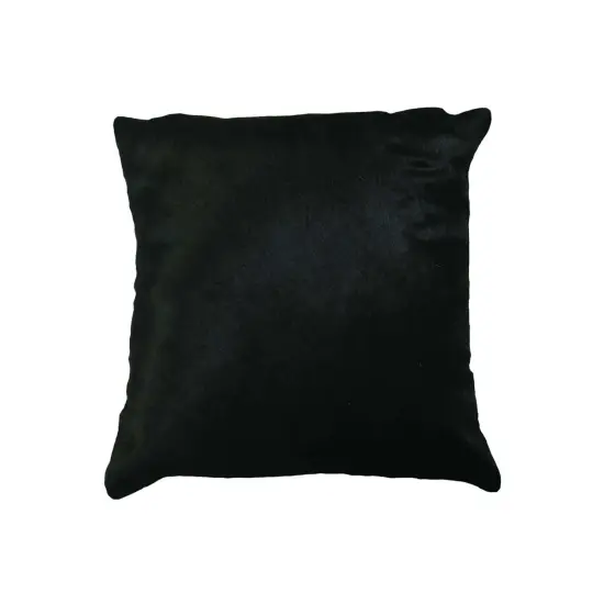 18" X 18" X 5" Black CowhidePillow {1}