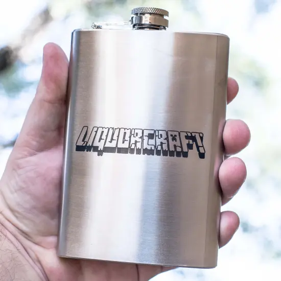 8oz Liqourcraft Stainless Steel Flask {3}