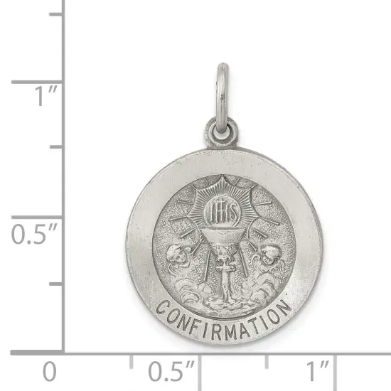 Sterling Silver Confirmation Medal {4}