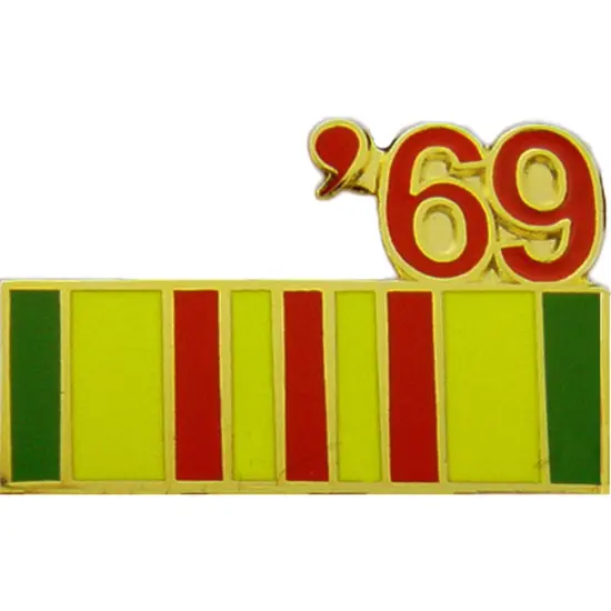 Vietnam 69' Ribbon Pin 7/8" {1}