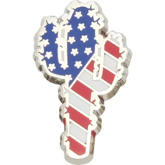 Saguaro Cactus American FlagPin 1" {1}