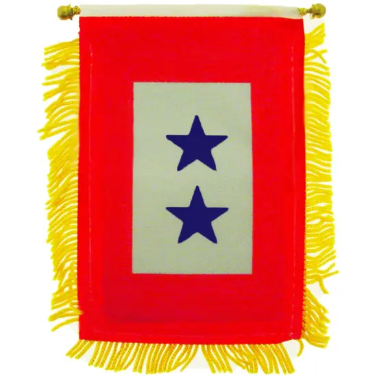 Eagle Emblems Mini-Banner Family Member In Service (2 Star) (3"X5") {1}
