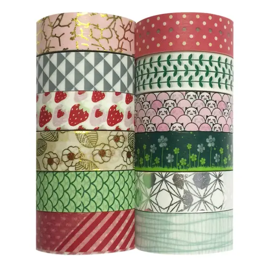 Wrapables WPSET50 Washi Masking Tape Collection (Set of 12) {2}
