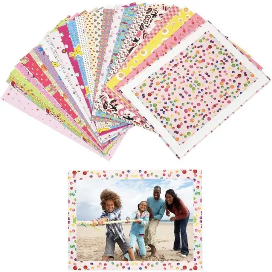 Zink Colorful, Fun & Decorative Border Stickers for 4x6 Photo Paper Pojects {2}