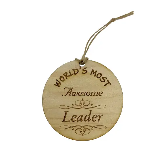 Worlds most Awesome Leader - Ornament {1}