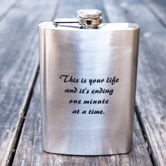 8oz This is Your Life Stainless Steel Flask {2}
