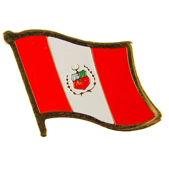 Peru Flag Pin 1" {1}