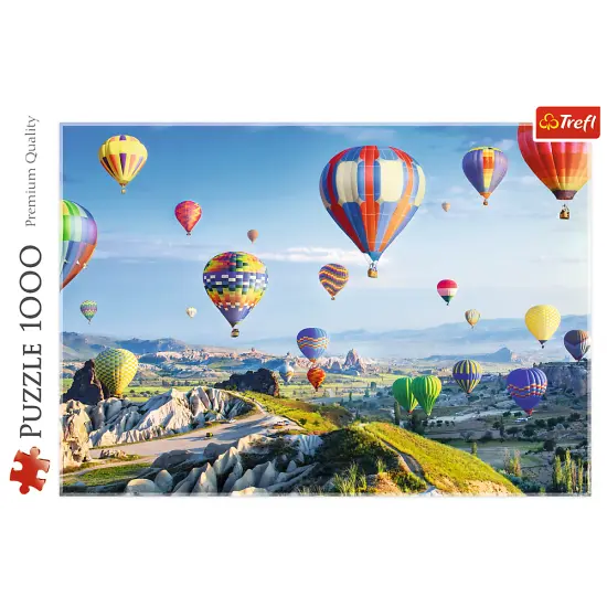 1000 Piece Jigsaw Puzzles, View of Cappadocia, Turkey, Hot Air Balloons, Beautiful Landscape Puzzles, Adult Puzzles, Trefl 10613 {3}