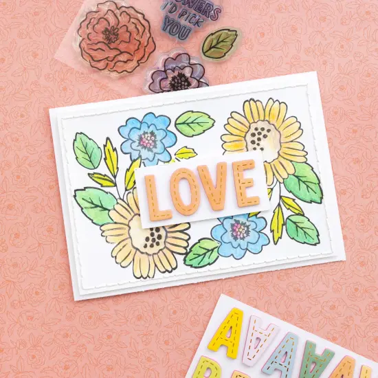 Paige Evans Garden Shoppe Layered Stickers - 6pcs {4}