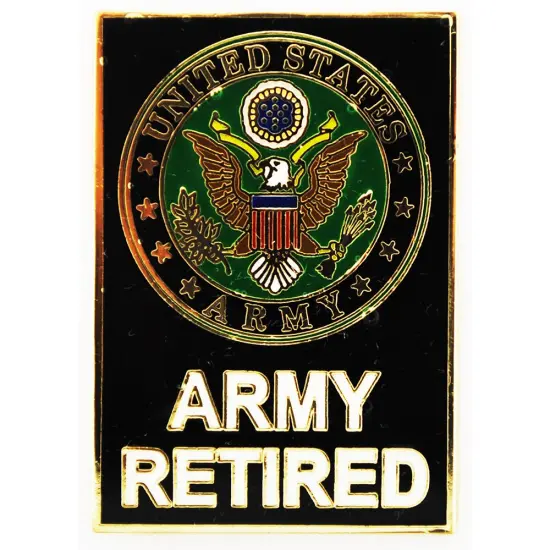 Eagle Emblems Pin-Army Symbol, Retired (1-1/2") {1}