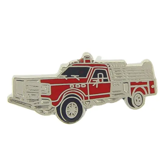 Fire Truck Pin Red 1" {1}