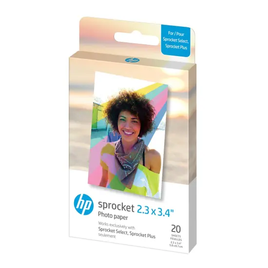 HP Sprocket Sticky Back Zink Photo Paper 2.3x3.4, Photo Paper Compatible with HP Sprocket Photo Printers {1}