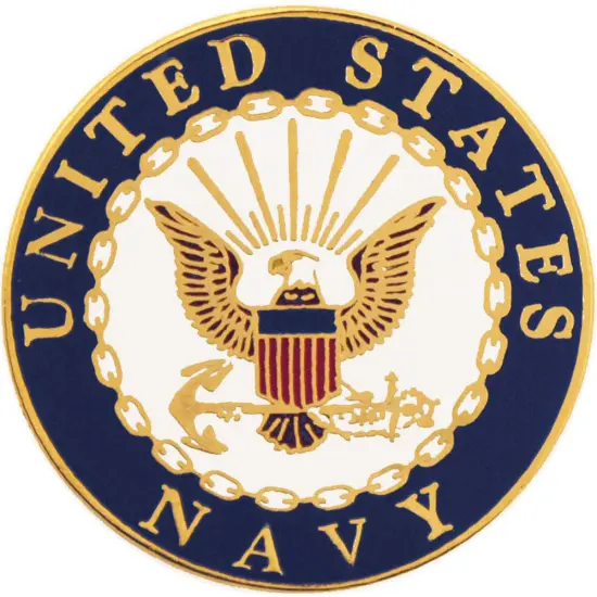 EagleEmblems P12657 PIN-USN Logo A (Mini) (1/2'') {1}