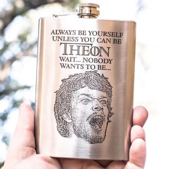 8oz Always Be Yourself - Theon Stainless Steel Flask {2}