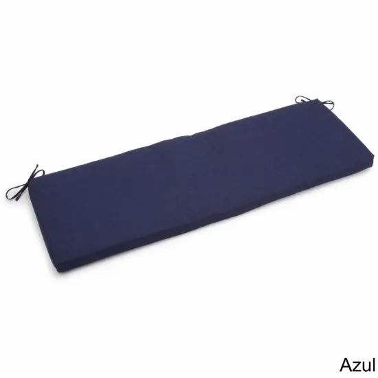 60-inch by 19-inch Spun Polyester Bench Cushion - Azul {1}