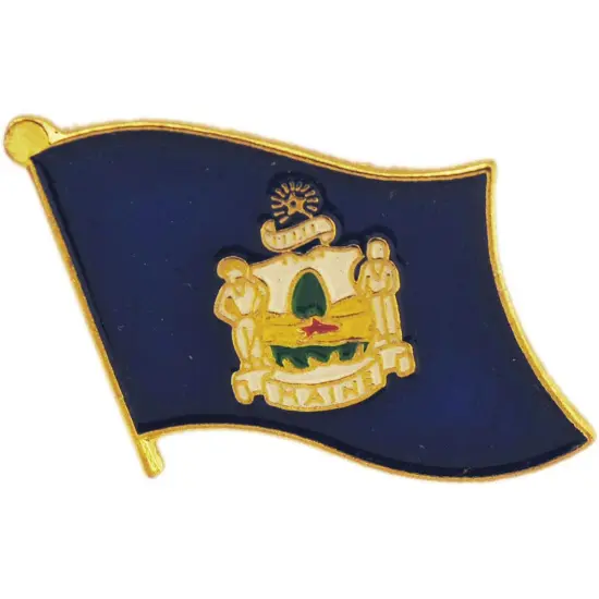 Maine Flag Pin 1" {1}