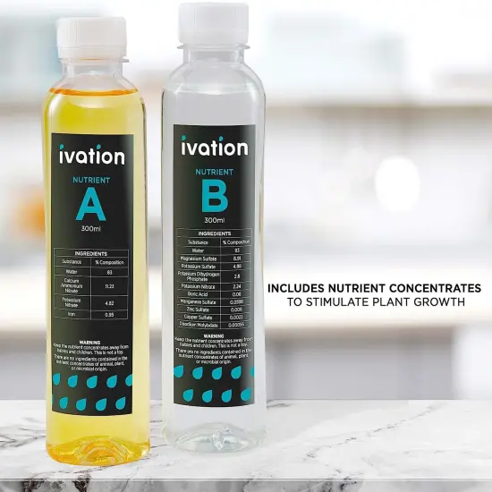 Ivation Nutricance A&B for IVAHG20 Indoor Herb Grower {2}