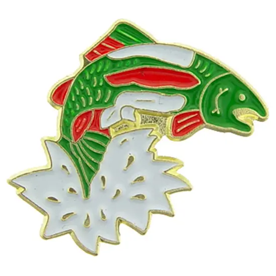 Jumping Trout Pin 1" {1}