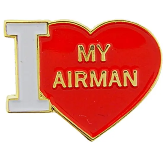 U.S. Air Force I Love My Airman Pin 1" {1}