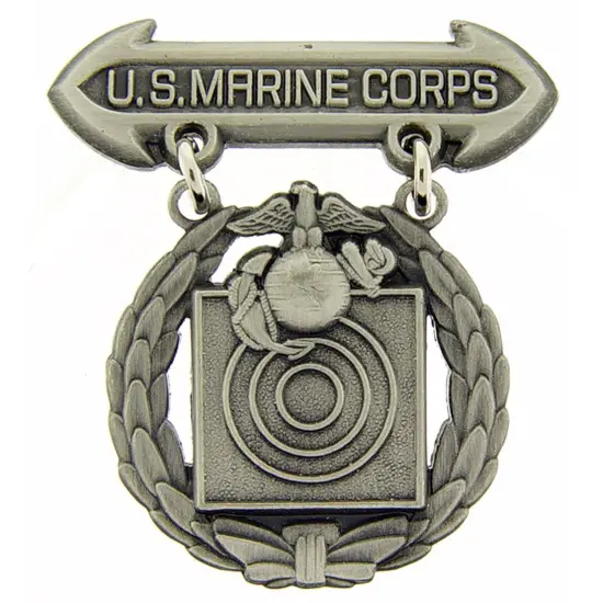 EagleEmblems P16373 BDG-USMC,Pistol,Basic (LRG) (1.5'') {1}