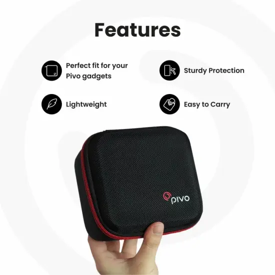 Pivo Travel Case Mini Hard Protective Shell Portable Lightweight & Durable Case Bag {3}