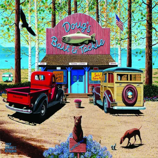 Sunsout Doug's Bait Shop 1000 pc Jigsaw Puzzle 61702 {1}