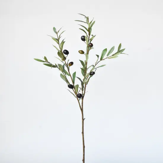 39" Faux Green Olive Stem {1}