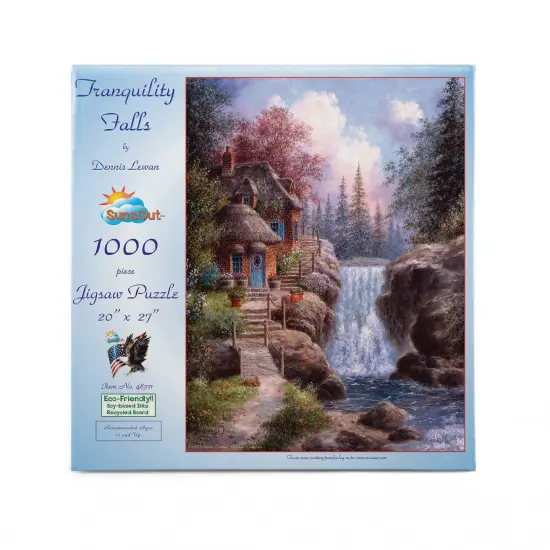 Sunsout Tranquility Falls 1000 pc Jigsaw Puzzle 48371 {4}