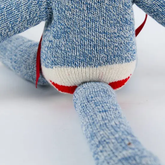 Lehman's Stuffed Monkey Rockford Red Heel Handmade 24 inch Blue {6}