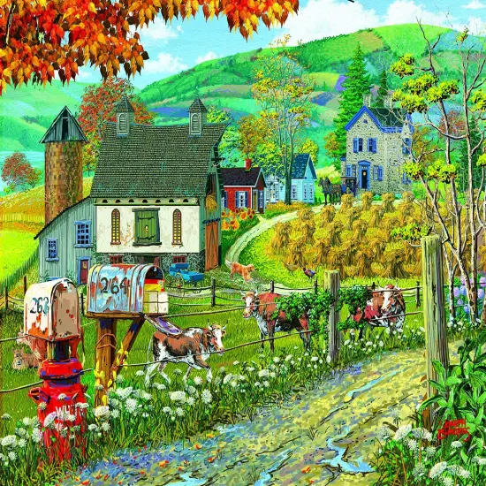 Sunsout Farm Lane 300 pc Jigsaw Puzzle 38732 {1}