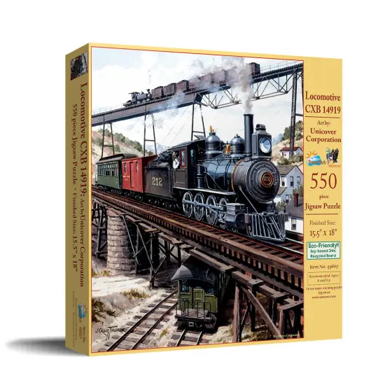 Sunsout Locomotive GXB 550 pc Jigsaw Puzzle 49607 {3}