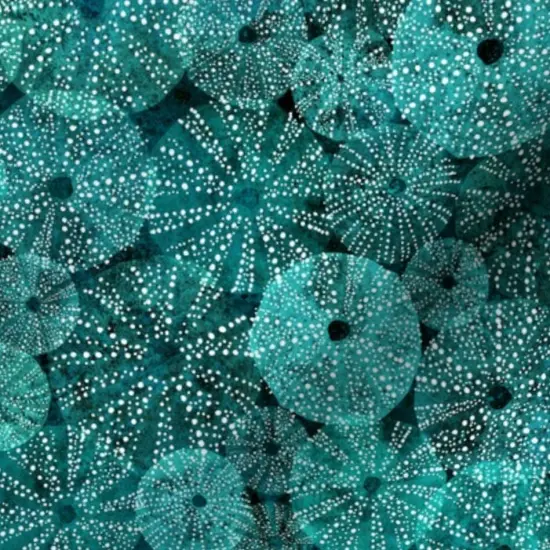 Various Fabrics by the Yard or Fat Quarter Water Summer Sea Turquoise Blue Oceans Underwater World Ocean Creature Shell Watercolor Custom Printed Fabric by Spoonflower {7}