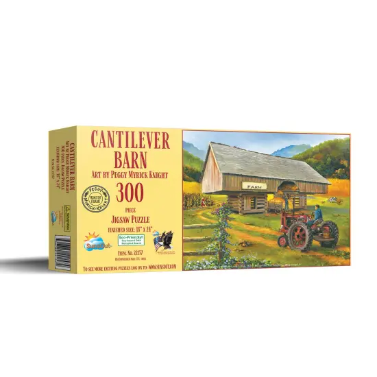 Sunsout Cantilever Barn 300 pc Jigsaw Puzzle 22157 {3}