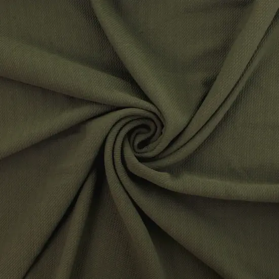 Solid 4 way Stretch Liverpool Bullet Fabric Moss Green {2}