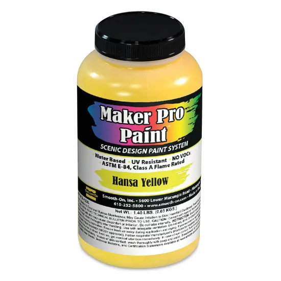 Smooth-On Maker Pro Acrylic-Urethane Paint - Hansa Yellow, 16 oz {1}