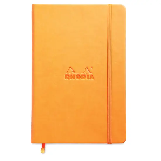 Rhodia Hardcover Webnotebook - Orange, 5-1/2" x 8-1/4", Ruled {1}
