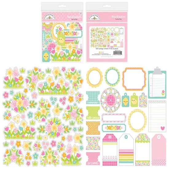 Doodlebug Odds & Ends Bits & Pieces Die-Cuts-Bunny Hop {1}