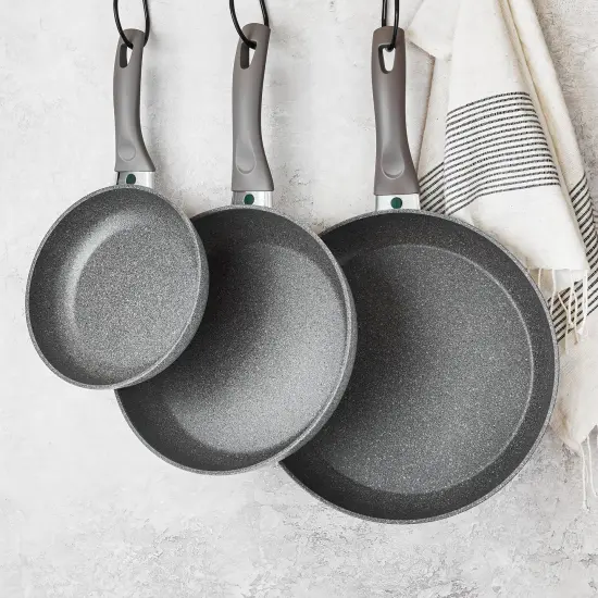 BALLARINI Modena by HENCKELS Forged Aluminum 3-pc Nonstick Fry Pan Set {4}