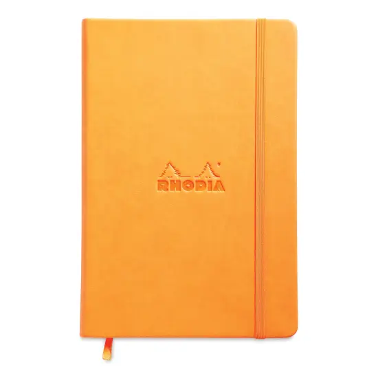 Rhodia Hardcover Webnotebook - Orange, 5-1/2" x 8-1/4", Dot Grid {1}