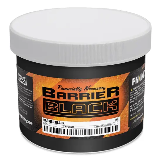 FN Ink Plastisol Screen Printing Ink - Barrier Black, Quart {1}