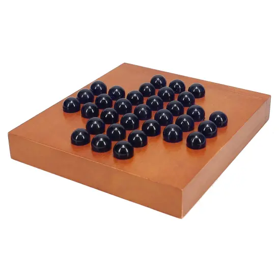 WE Games Marble Solitaire Wooden Travel Game - 5 inches {3}