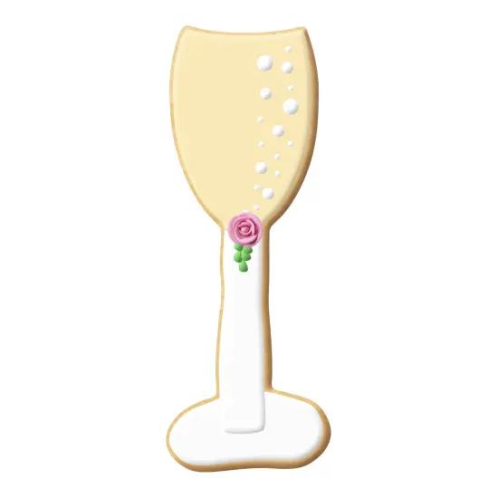 Champagne Glass Cookie Cutter 5 Inch - Made in the USA - Tin Plated Steel - By CookieCutter.Com {2}