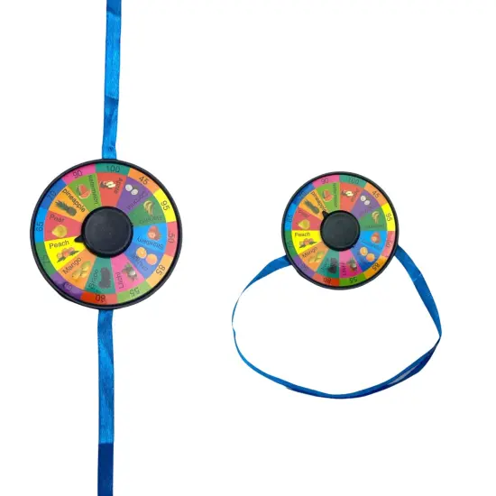 Pin Wheel Rakhi Brother And Sister &ndash; Rakshabandhan Hindu Festival Rakhi Bracelet With Card {1}