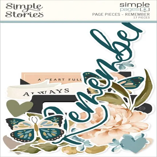 Simple Stories Simple Pages Page Pieces-Remember {1}
