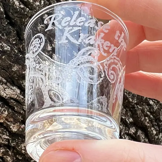 2oz Release the Kraken Shotglass LASER {6}