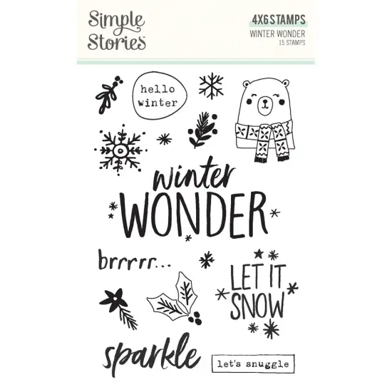 Winter Wonder Photopolymer Clear Stamps-15/Pkg {1}